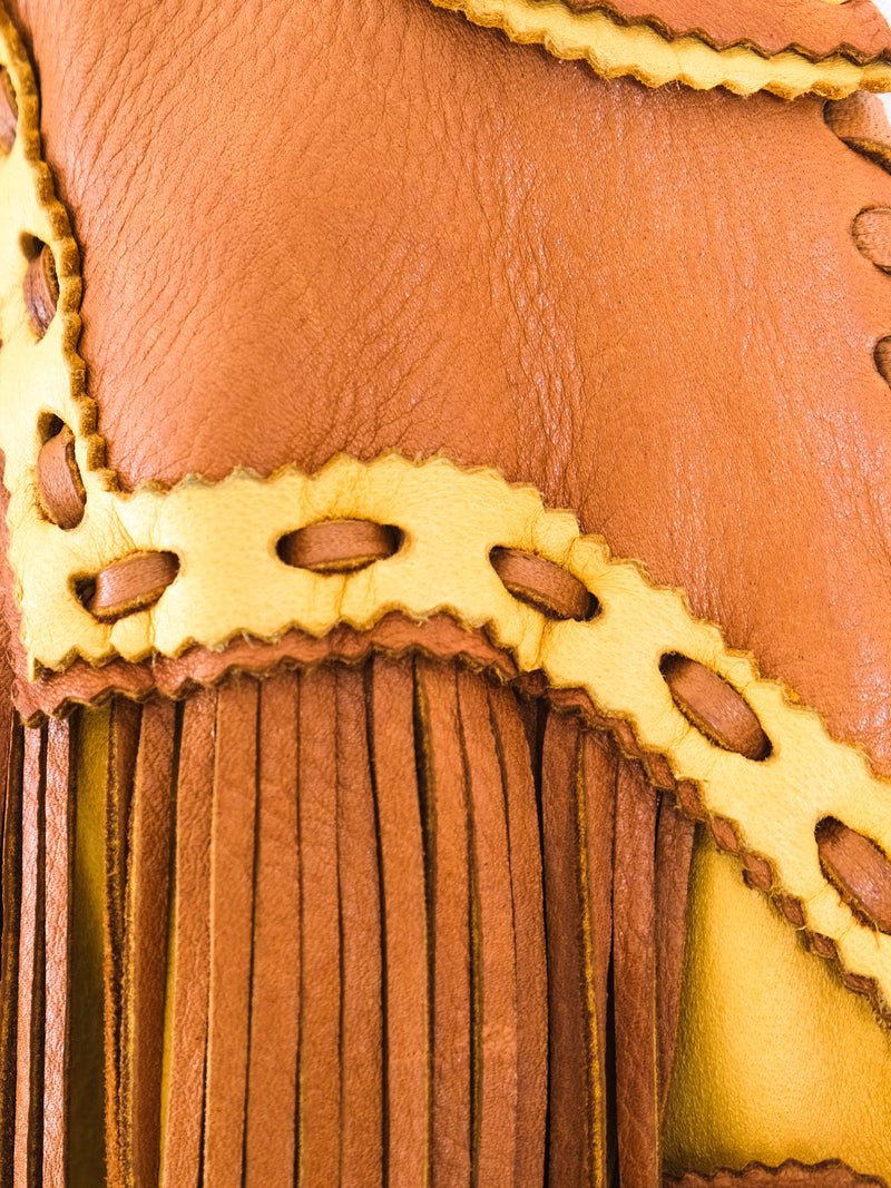 Fringed Leather Western Jacket Jacket arcadeshops.com