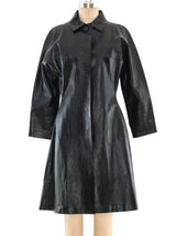 Givenchy Couture Patent Leather Overcoat Outerwear arcadeshops.com
