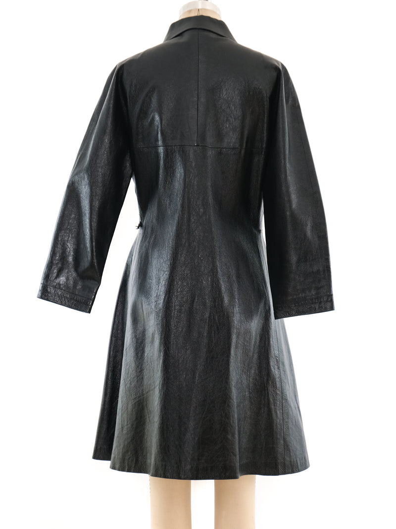 Givenchy Couture Patent Leather Overcoat Outerwear arcadeshops.com