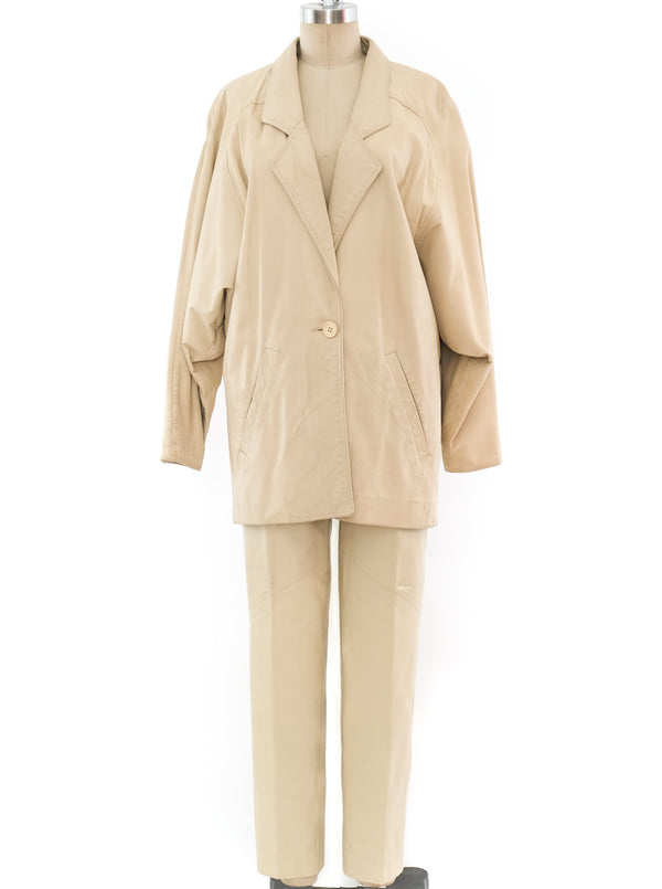 Cream Leather Suit Suit arcadeshops.com