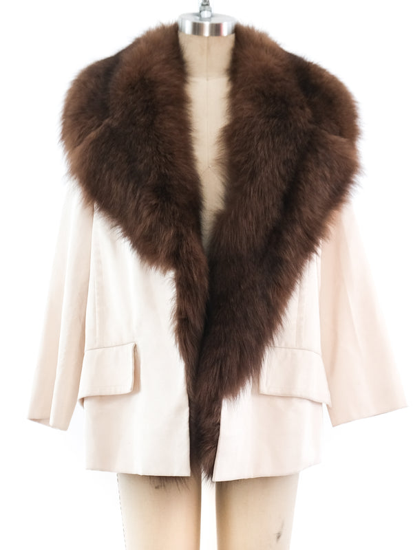 Pierre Balmain Fur Trimmed Jacket Jacket arcadeshops.com