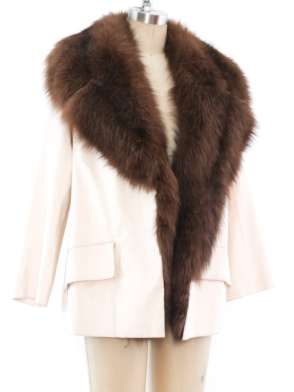 Pierre Balmain Fur Trimmed Jacket Jacket arcadeshops.com