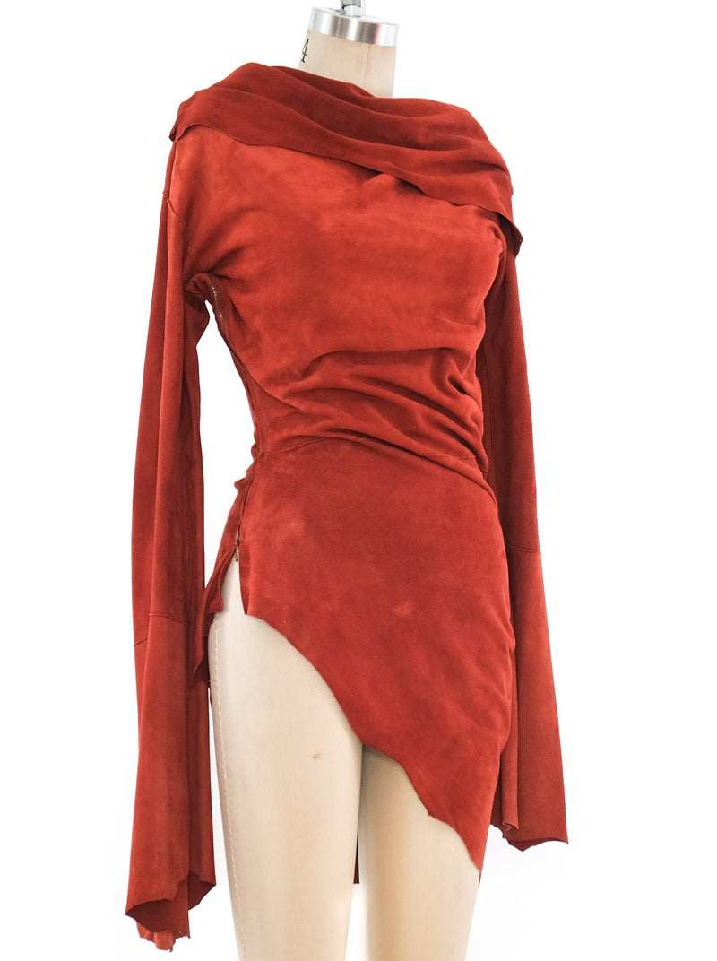 Jean Paul Gaultier Suede Tunic Dress Dress arcadeshops.com