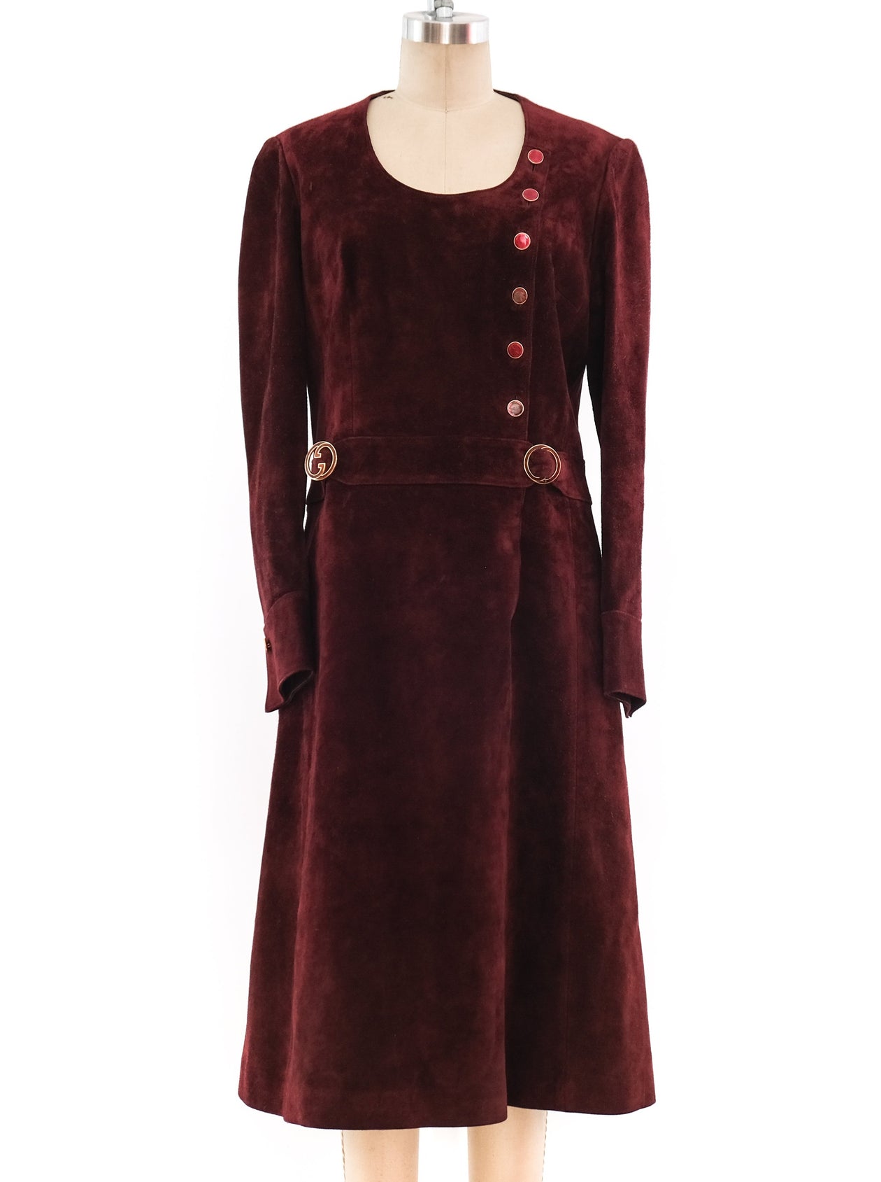 Gucci Suede Coat Dress