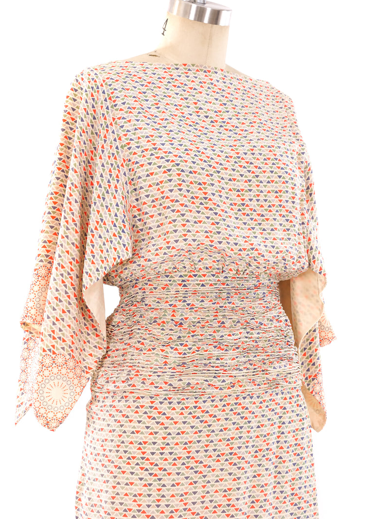 Geometric Printed Maxi Dress Dress arcadeshops.com