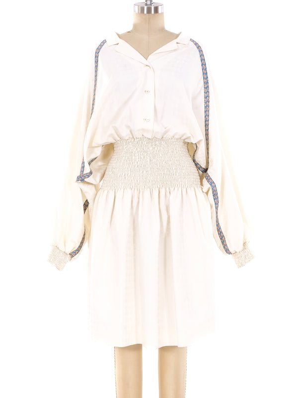 Koos Van Den Akker Jacquard Shirt Dress Dress arcadeshops.com