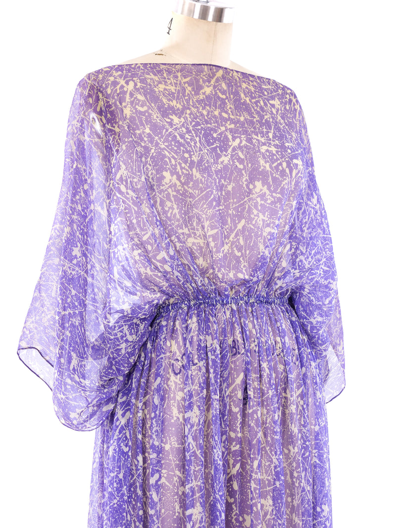 Printed Silk Chiffon Dress Dress arcadeshops.com