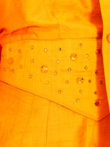 Embellished Marigold Silk Ensemble Suit arcadeshops.com