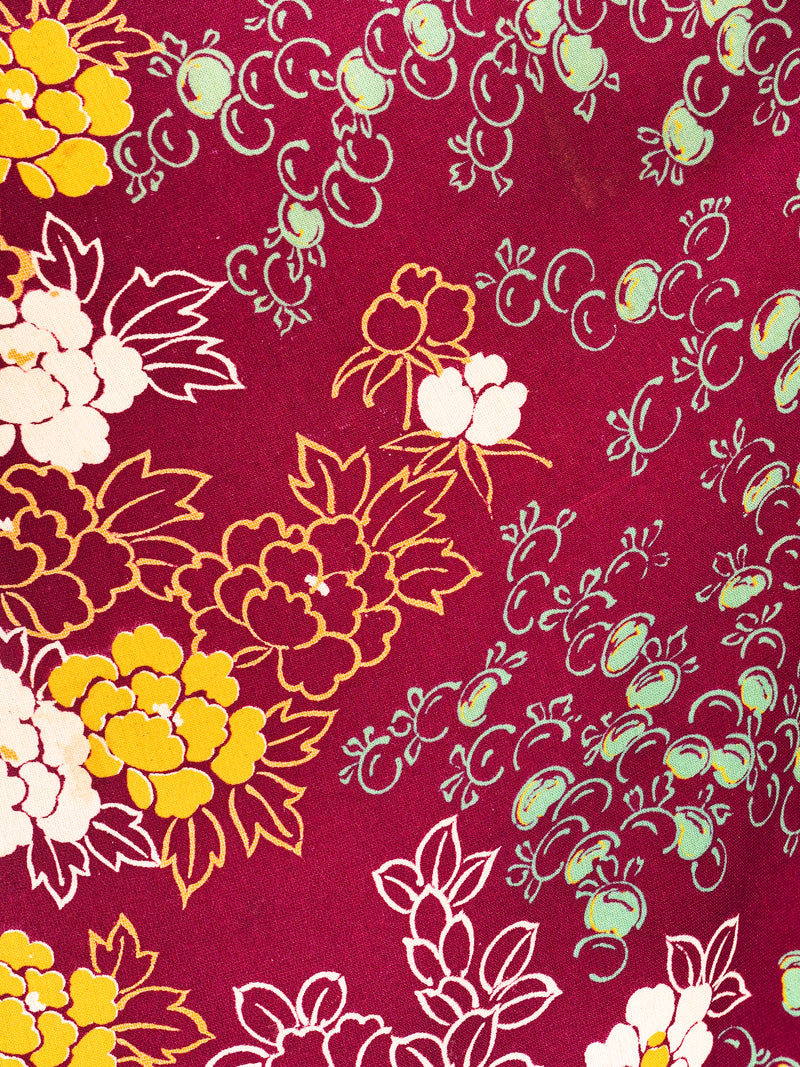 Graphic Floral Printed Kimono Jacket arcadeshops.com