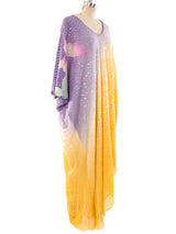 Judy Hornby Embellished Floral Ombre Caftan Dress arcadeshops.com