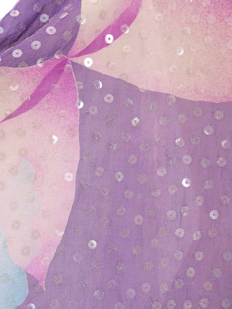 Judy Hornby Embellished Floral Ombre Caftan Dress arcadeshops.com