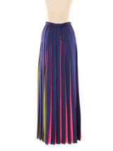 Christian Dior Multicolor Pleated Maxi Skirt Bottom arcadeshops.com