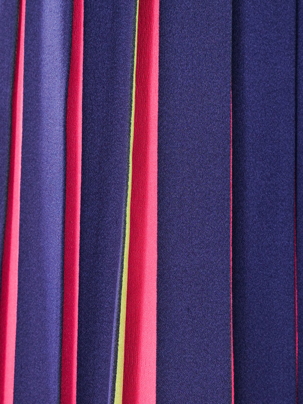 Christian Dior Multicolor Pleated Maxi Skirt Bottom arcadeshops.com