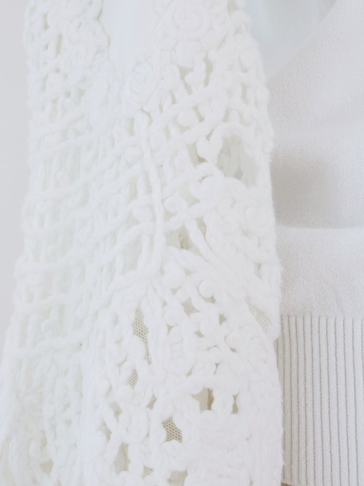 Chanel Crochet Trimmed Knit Top