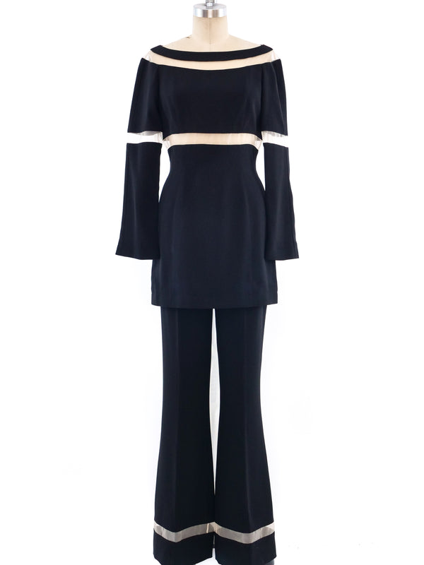 Thierry Mugler Mesh Banded Pant Suit Suit arcadeshops.com