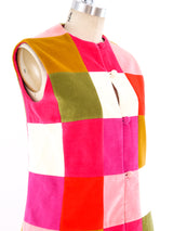 Patchwork Velvet Skirt Ensemble Suit arcadeshops.com