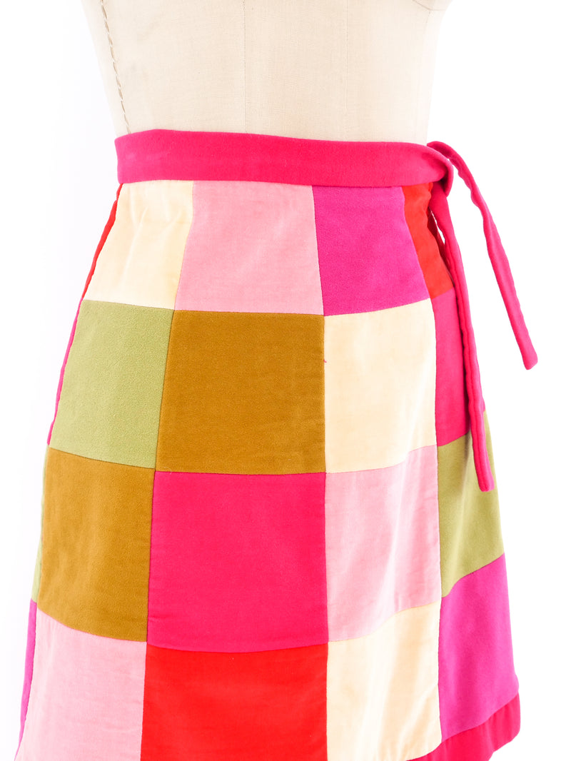 Patchwork Velvet Skirt Ensemble Suit arcadeshops.com