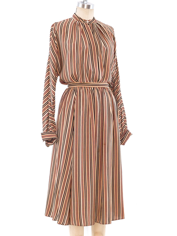 Calvin Klein Striped Silk Ensemble Suit arcadeshops.com