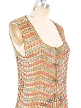 Egyptian Revival Beaded Chainmail Top Top arcadeshops.com