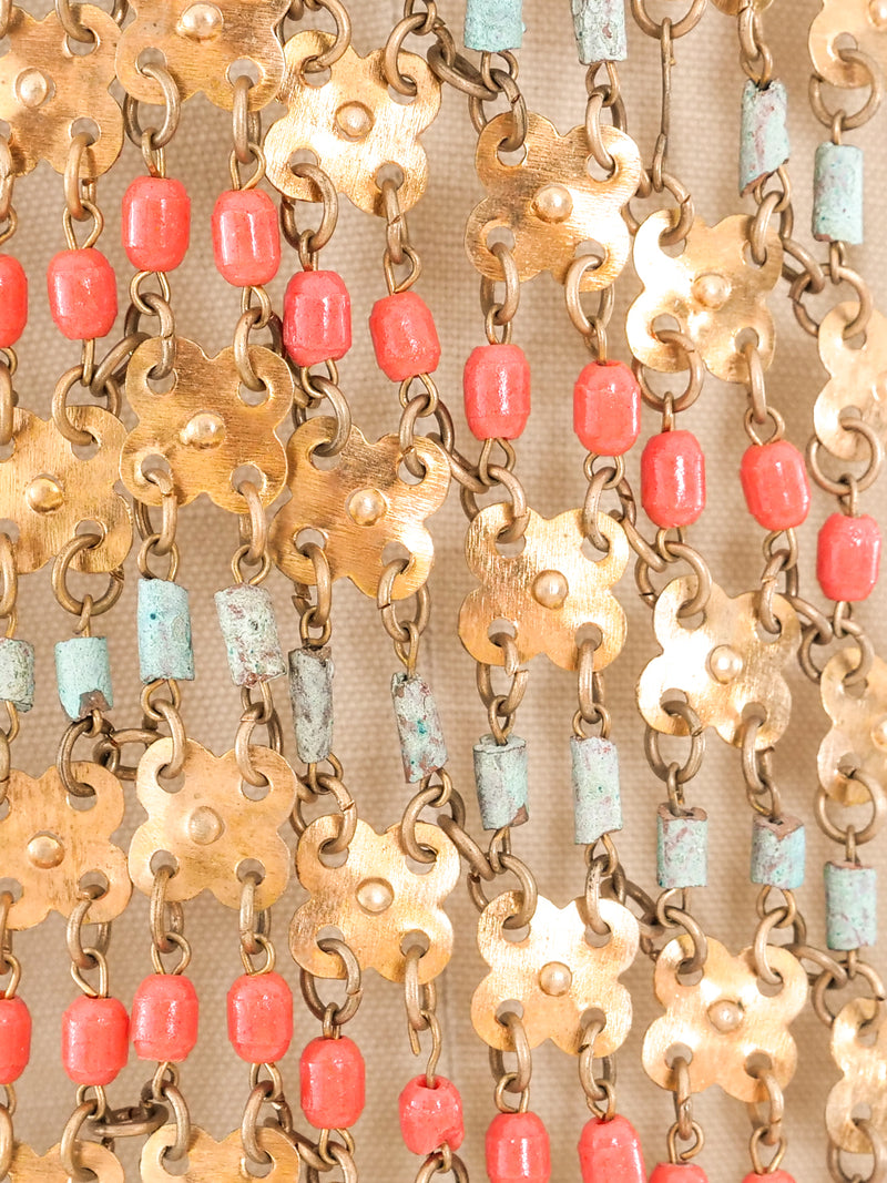 Egyptian Revival Beaded Chainmail Top Top arcadeshops.com