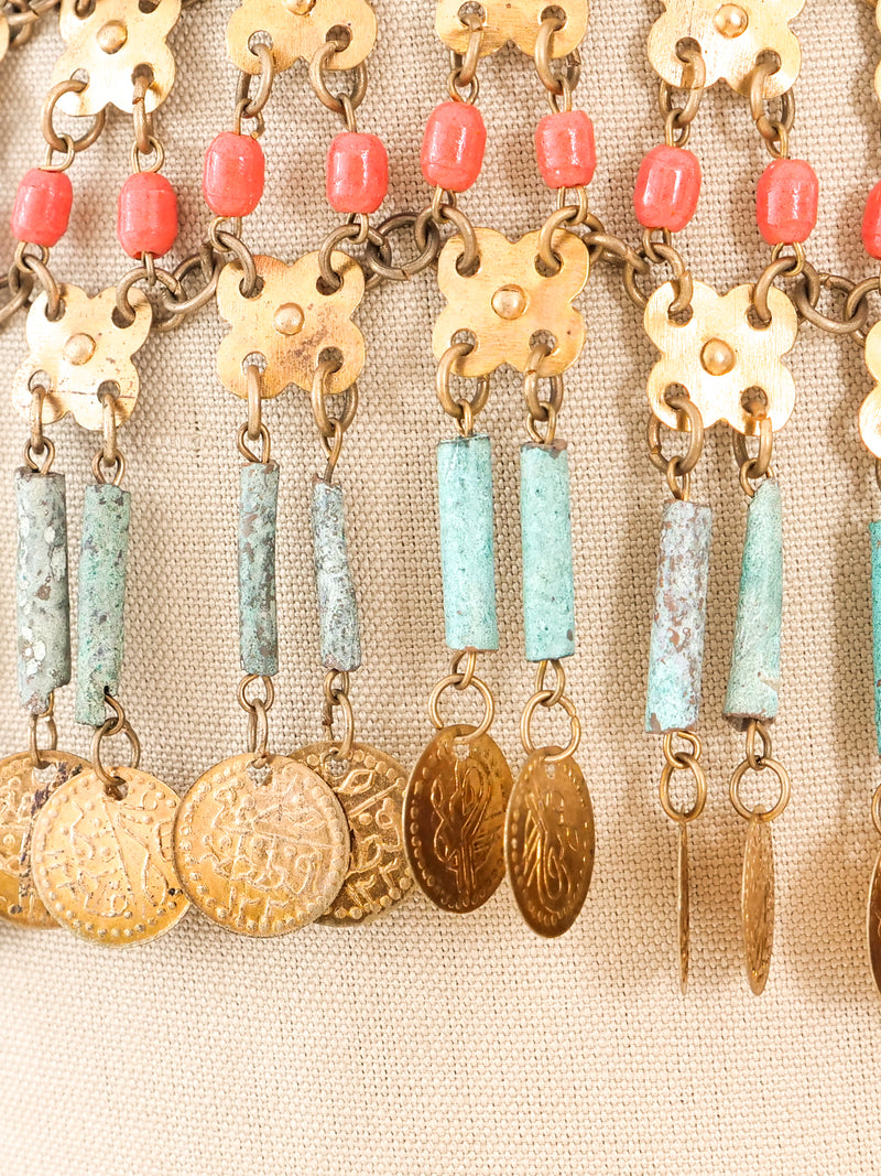 Egyptian Revival Beaded Chainmail Top Top arcadeshops.com