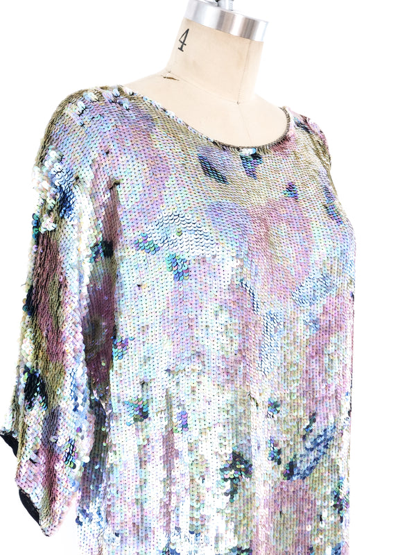 Floral Sequin Dress Dress arcadeshops.com