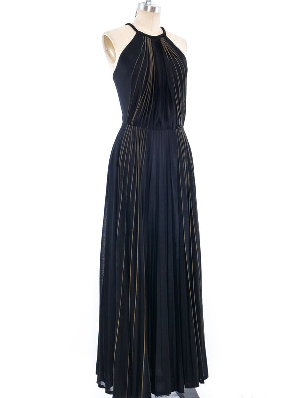 Pleated Maxi Dress Dress arcadeshops.com