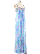 Alfred Bosand Bead Trimmed Pastel Tank Gown Dress arcadeshops.com