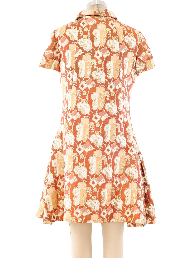 1960's Metallic Brocade Dress Dress arcadeshops.com