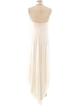 Halston Silk Chiffon Halter Dress Dress arcadeshops.com