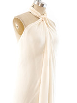 Halston Silk Chiffon Halter Dress Dress arcadeshops.com