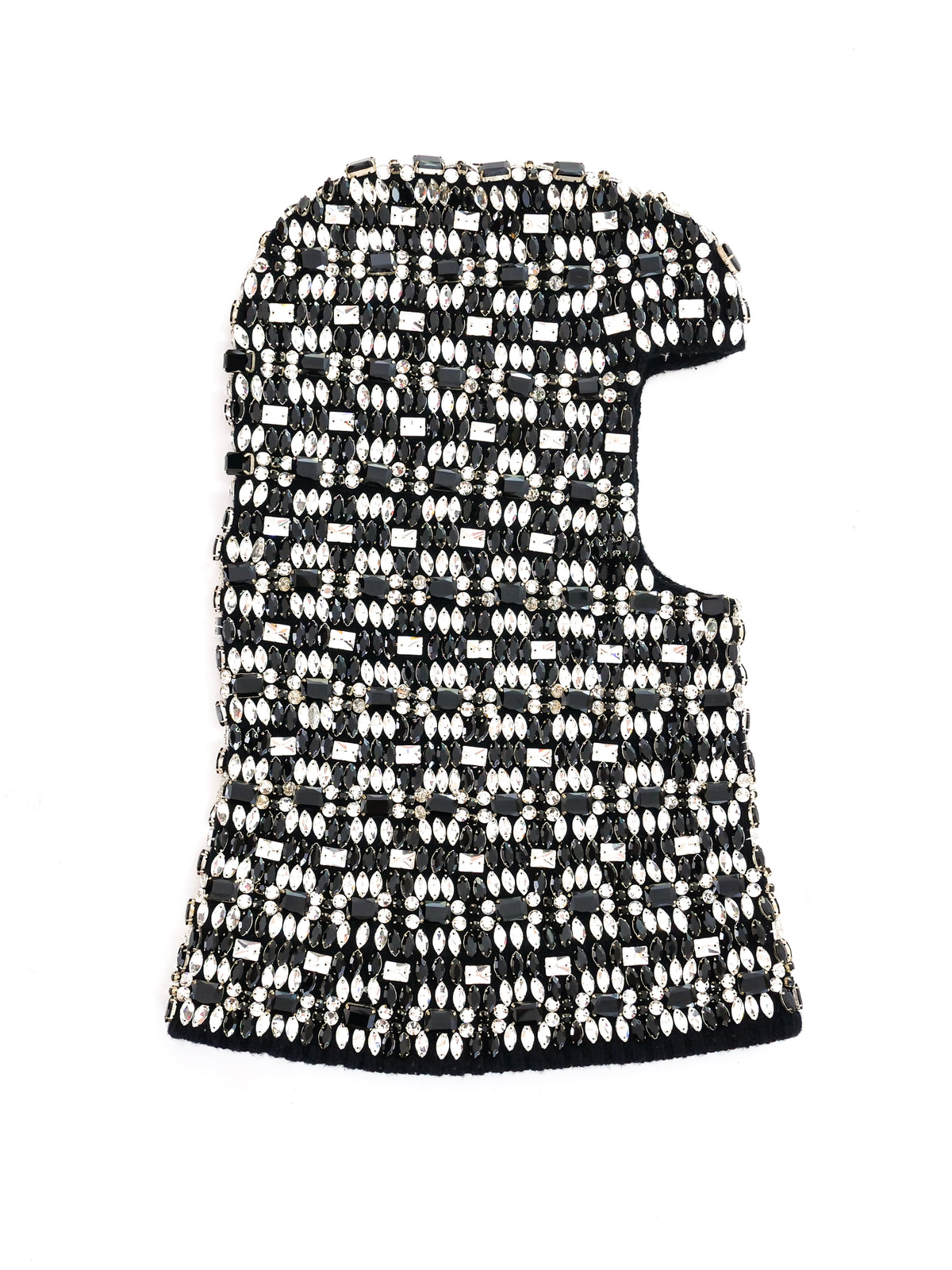 Dolce & Gabbana Black Wool Crystal Embellished Balaclava Women\'s Hat Dolce & Gabbana Black Wool Crystal Embellished Balaclava  main image 3