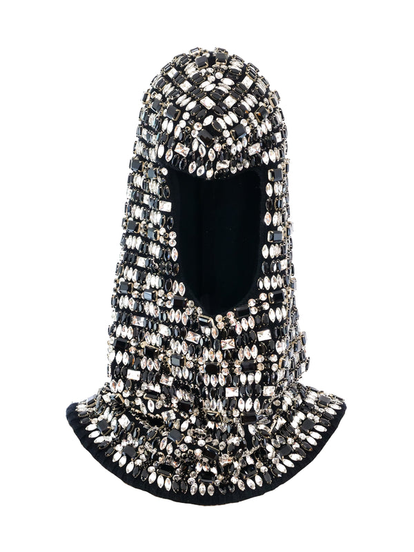 Dolce and Gabbana Crystal Embellished Balaclava Accessory arcadeshops.com