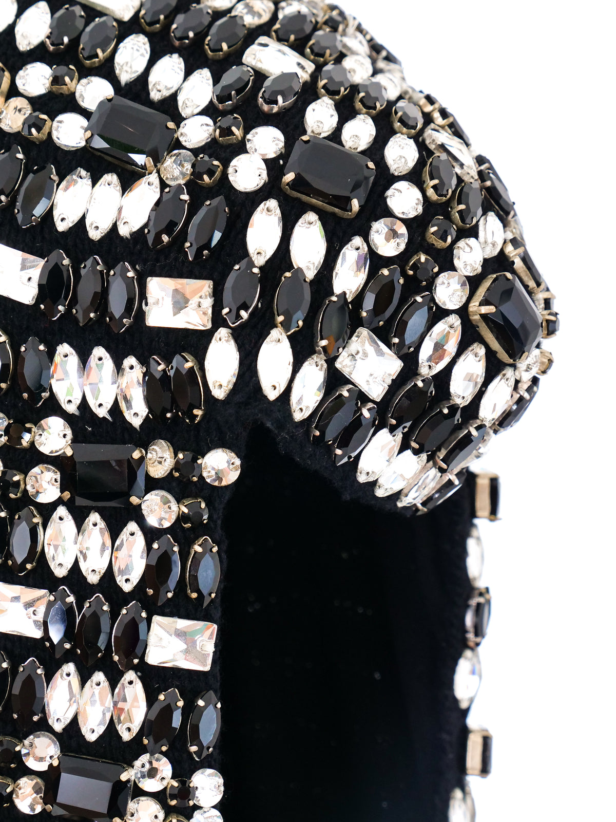 Dolce & Gabbana Black Wool Crystal Embellished Balaclava Women\'s Hat Dolce & Gabbana Black Wool Crystal Embellished Balaclava  main image 2