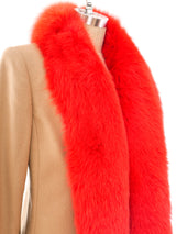 Gianni Versace Fox Fur Trimmed Suit Suit arcadeshops.com