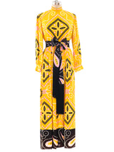 Graphic Printed Crepe Dress Dress arcadeshops.com