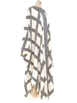 Mr. Dino Greek Key Printed Caftan Dress arcadeshops.com