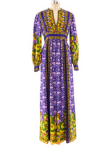Malcolm Starr Mixed Print Maxi Dress Dress arcadeshops.com