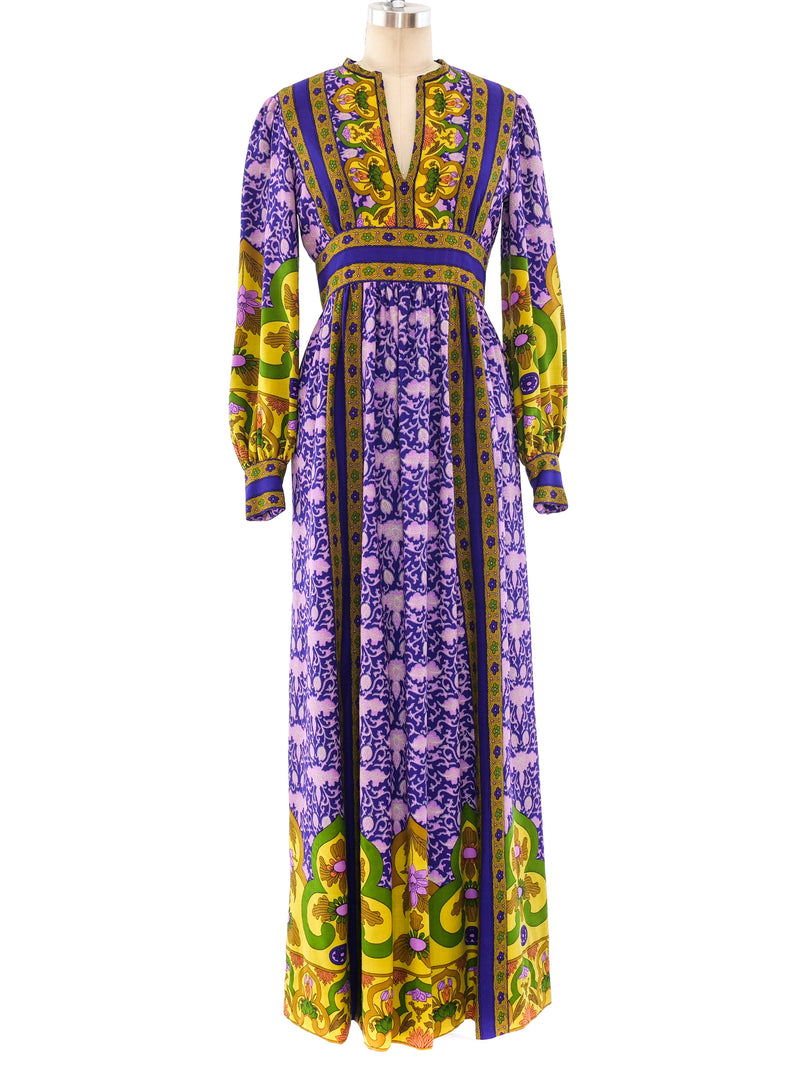 Malcolm Starr Mixed Print Maxi Dress Dress arcadeshops.com