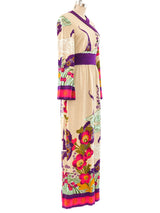 Floral Printed Knit Maxi Dress Dress arcadeshops.com