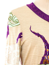 Floral Printed Knit Maxi Dress Dress arcadeshops.com