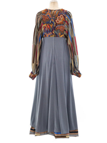 Patchwork Peasant Dress