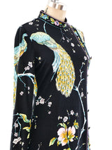 Floral Motif Printed Jersey Dress Dress arcadeshops.com