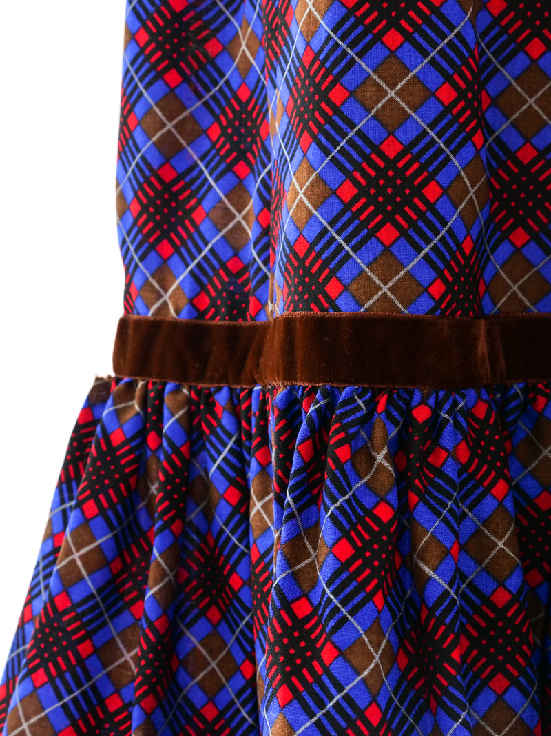 Yves Saint Laurent Plaid Ruffle Skirt Bottom arcadeshops.com