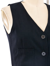 Black Twill Belted Jumpsuit Suit arcadeshops.com
