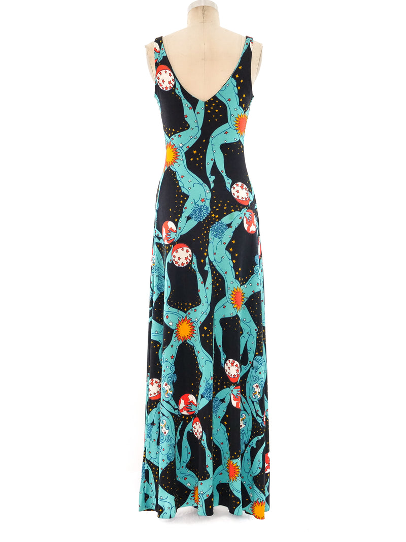 Psychedelic Bodies Printed Maxi Dress Dress arcadeshops.com