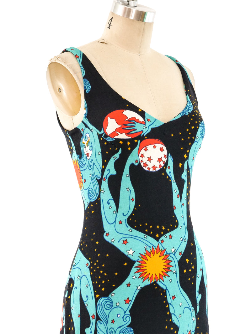 Psychedelic Bodies Printed Maxi Dress Dress arcadeshops.com