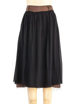 Maison Margiela Chiffon Exposed Lining Skirt Bottom arcadeshops.com