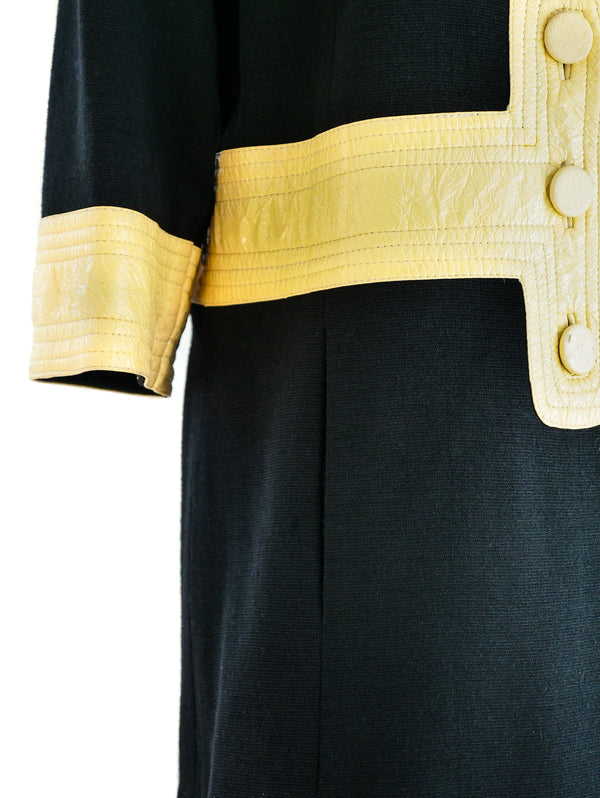 Mod Vinyl Trimmed Knit Jacket Jacket arcadeshops.com