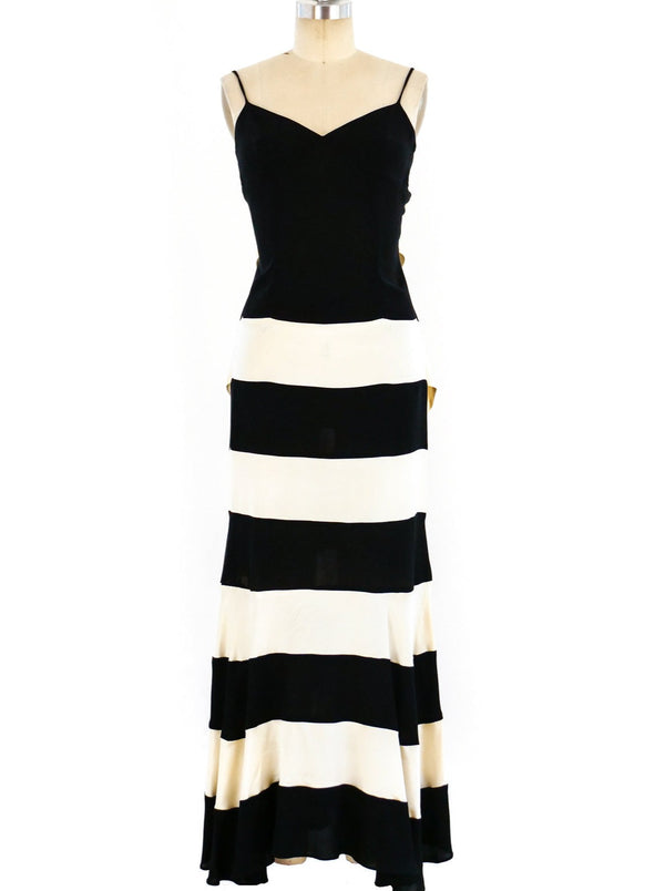 Moschino Graphic Striped Maxi Dress Dress arcadeshops.com